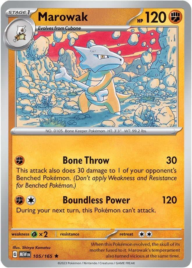 Image for Marowak (105/165) (MEW) - Pokemon