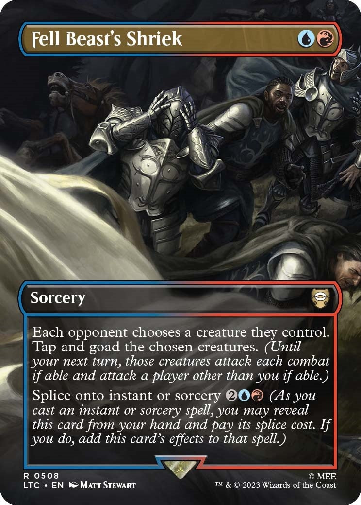 Image for Fell Beast's Shriek (Borderless) (508) (The Lord of the Rings: Tales of Middle-earth) - Magic: The Gathering