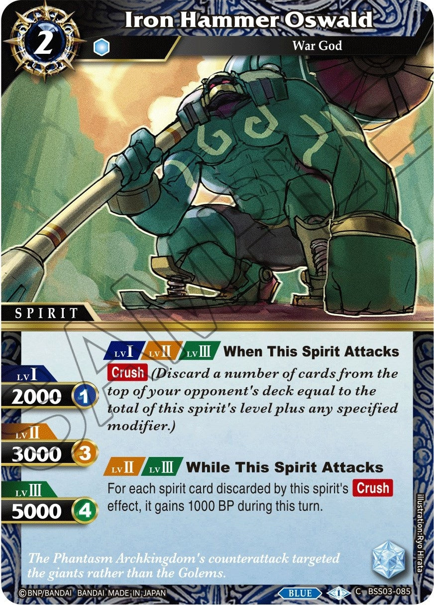 Image for Iron Hammer Oswald (BSS03-085) (Aquatic Invaders) - Battle Spirits Saga
