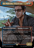 Image for Ian Malcolm, Chaotician (Borderless) (13) (Universes Beyond: Jurassic World Collection) - Magic: The Gathering