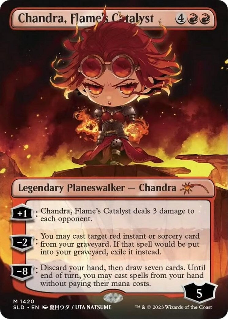 Image for Chandra, Flame's Catalyst (Rainbow Foil) (1420) (Secret Lair Drop Series) - Magic: The Gathering
