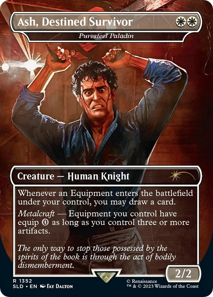 Image for Ash, Destined Survivor - Puresteel Paladin (1352) (Secret Lair Drop Series) - Magic: The Gathering
