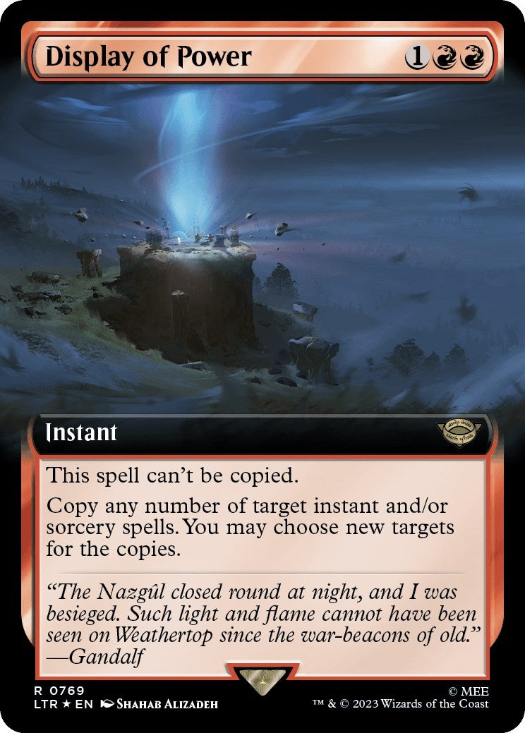 Image for Display of Power (Extended Art) (Surge Foil) (769) (Universes Beyond: The Lord of the Rings: Tales of Middle-earth) - Magic: The Gathering
