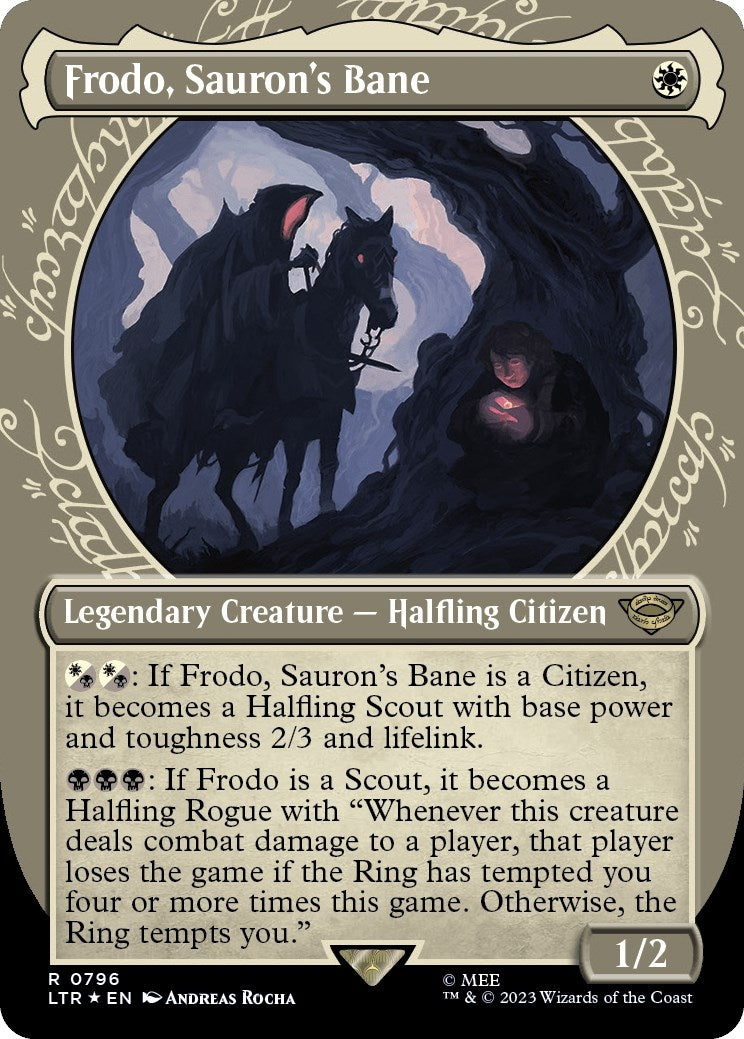 Image for Frodo, Sauron's Bane (Showcase) (Surge Foil) (796) (Universes Beyond: The Lord of the Rings: Tales of Middle-earth) - Magic: The Gathering