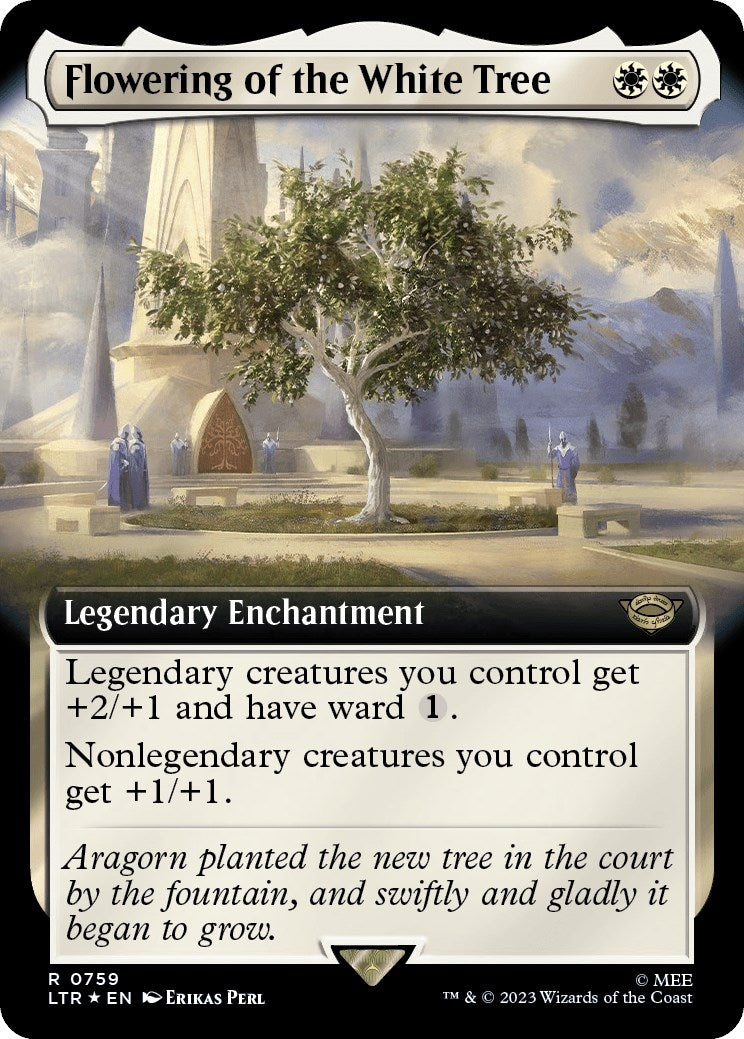Image for Flowering of the White Tree (Extended Art) (Surge Foil) (759) (Universes Beyond: The Lord of the Rings: Tales of Middle-earth) - Magic: The Gathering