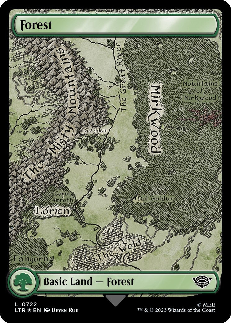 Image for Forest (0722) (Surge Foil) (722) (Universes Beyond: The Lord of the Rings: Tales of Middle-earth) - Magic: The Gathering