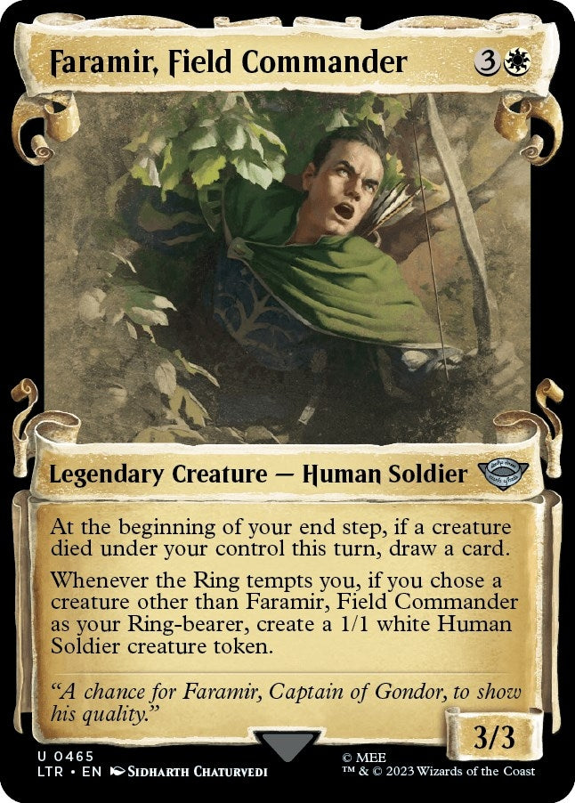 Image for Faramir, Field Commander (Showcase Scrolls) (465) (Universes Beyond: The Lord of the Rings: Tales of Middle-earth) - Magic: The Gathering