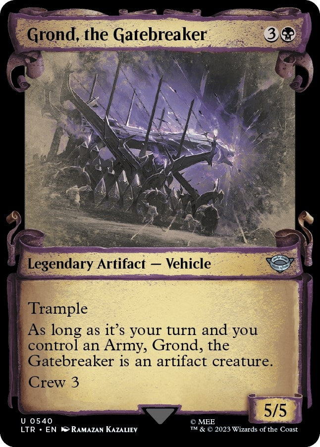 Image for Grond, the Gatebreaker (Showcase Scrolls) (540) (Universes Beyond: The Lord of the Rings: Tales of Middle-earth) - Magic: The Gathering