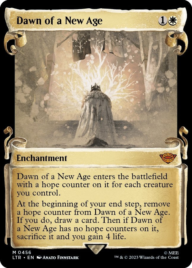 Image for Dawn of a New Age (Showcase Scrolls) (456) (Universes Beyond: The Lord of the Rings: Tales of Middle-earth) - Magic: The Gathering