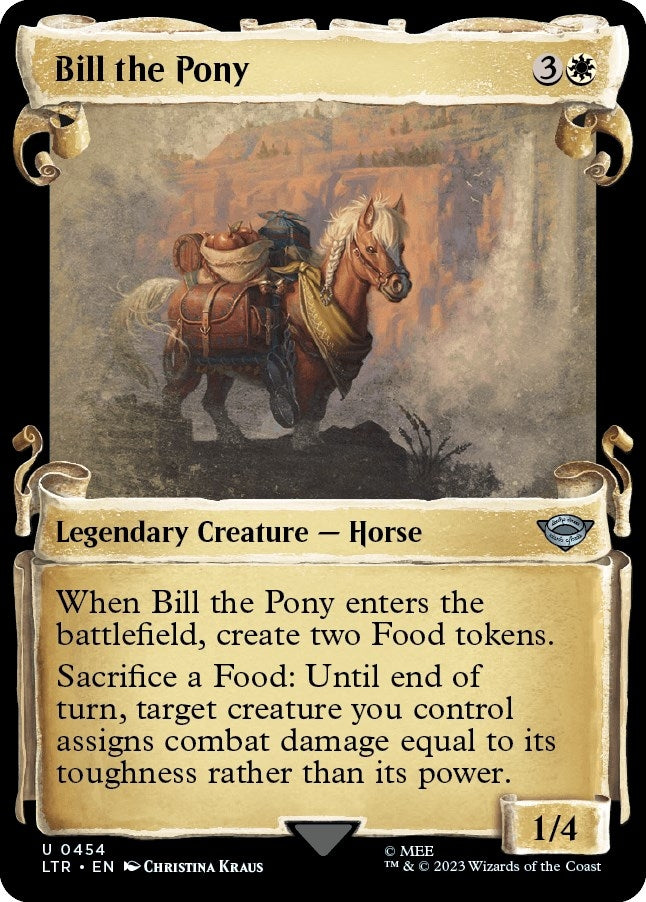 Image for Bill the Pony (Showcase Scrolls) (454) (Universes Beyond: The Lord of the Rings: Tales of Middle-earth) - Magic: The Gathering