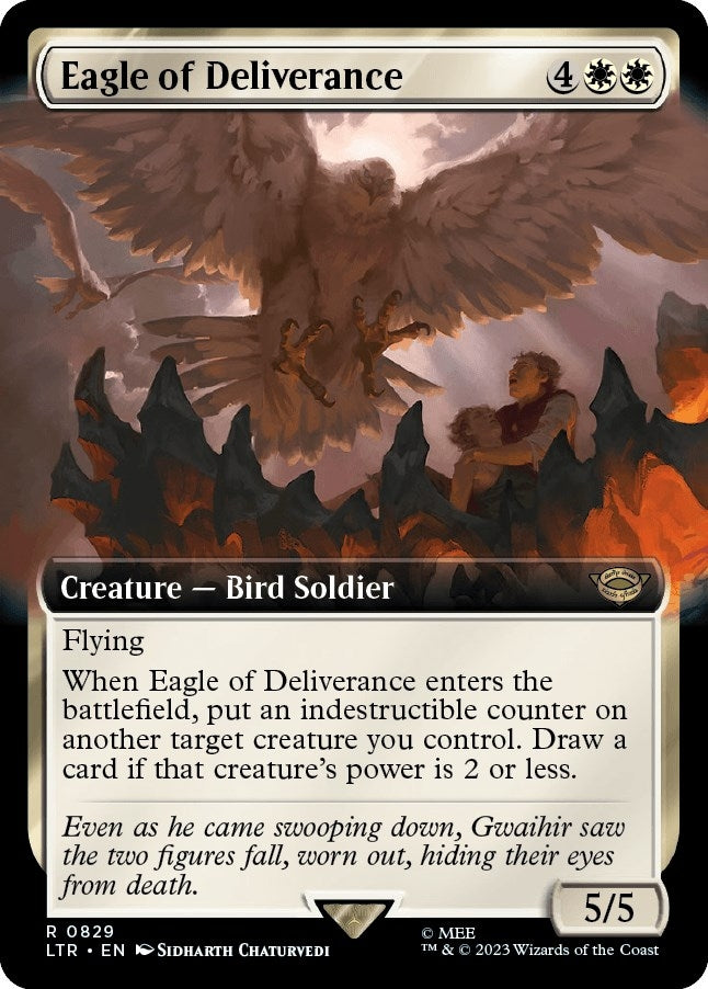 Image for Eagle of Deliverance (Extended Art) (829) (Universes Beyond: The Lord of the Rings: Tales of Middle-earth) - Magic: The Gathering