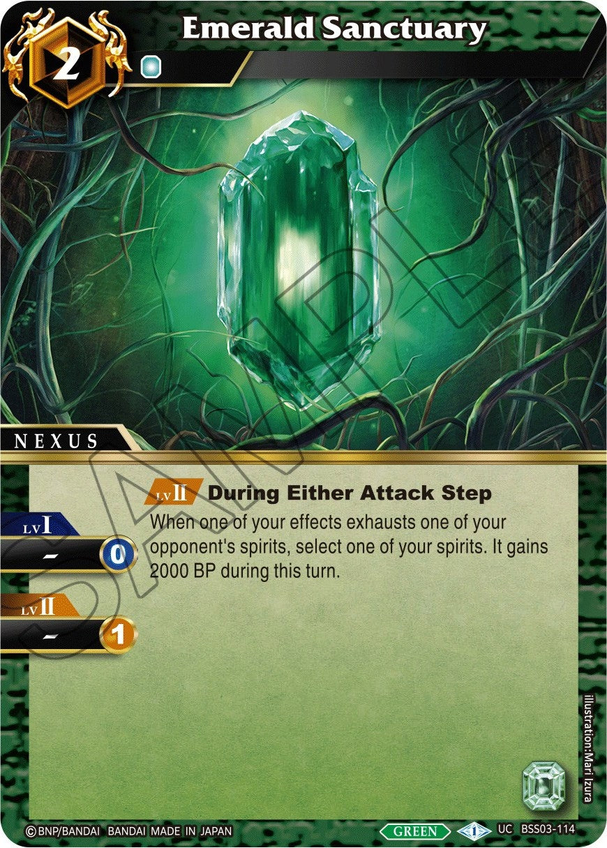 Image for Emerald Sanctuary (BSS03-114) (Aquatic Invaders) - Battle Spirits Saga