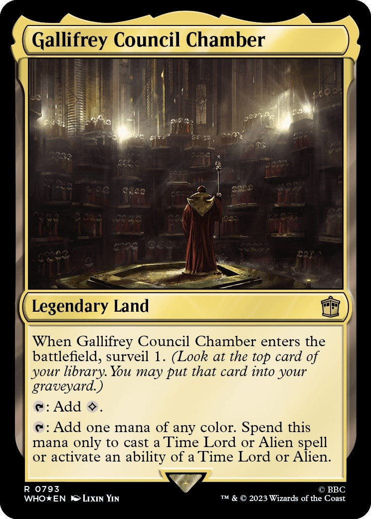Image for Gallifrey Council Chamber (Surge Foil) (793) (Universes Beyond: Doctor Who) - Magic: The Gathering
