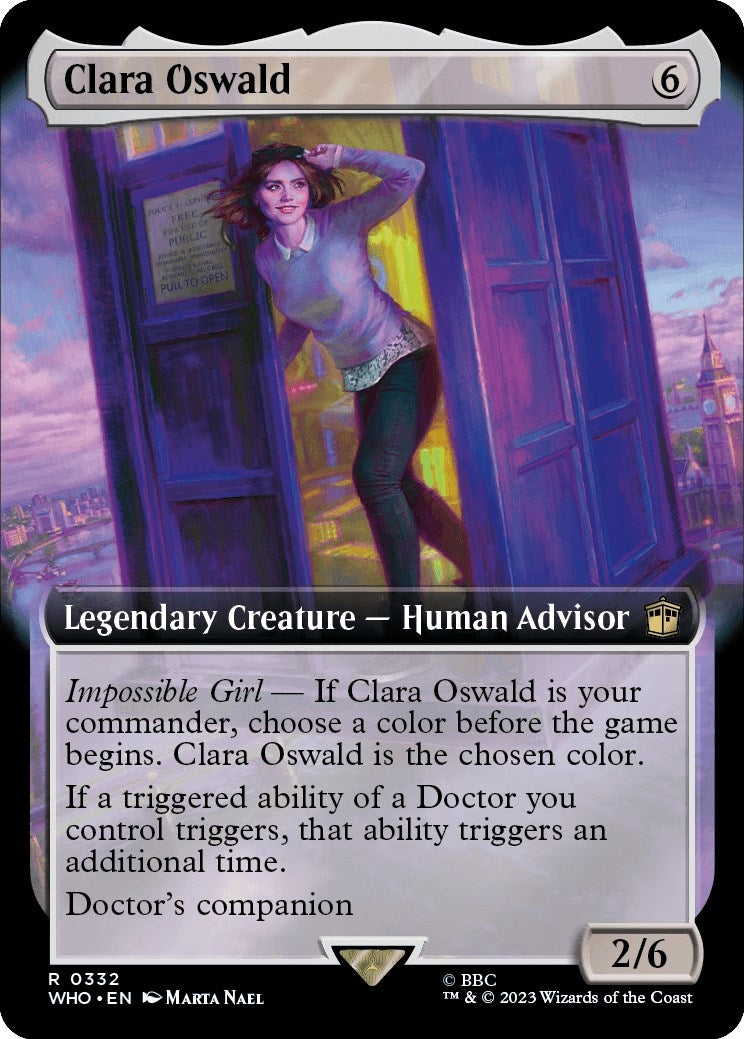 Image for Clara Oswald (Extended Art) (332) (Universes Beyond: Doctor Who) - Magic: The Gathering