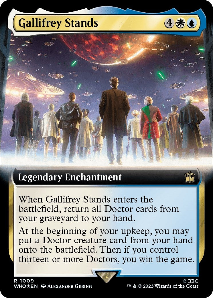 Image for Gallifrey Stands (Extended Art) (Surge Foil) (1009) (Universes Beyond: Doctor Who) - Magic: The Gathering