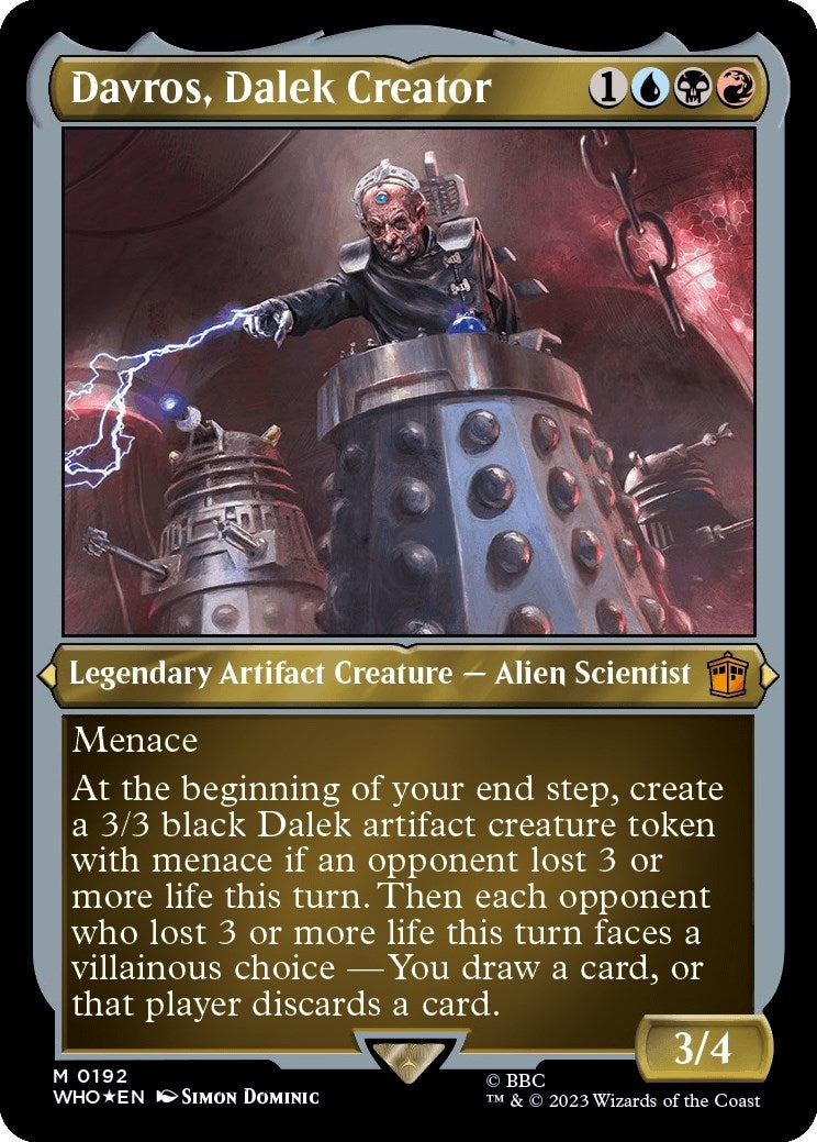 Image for Davros, Dalek Creator (Display Commander) - Thick Stock (192) (Universes Beyond: Doctor Who) - Magic: The Gathering