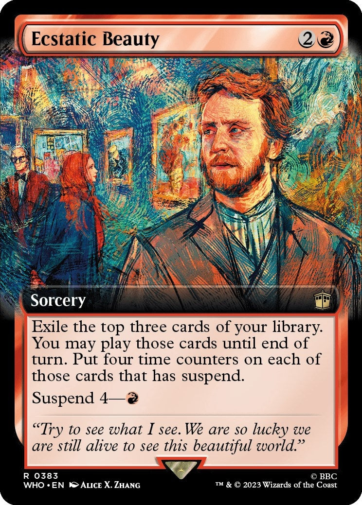 Image for Ecstatic Beauty (Extended Art) (383) (Universes Beyond: Doctor Who) - Magic: The Gathering