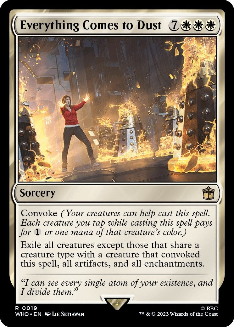Image for Everything Comes to Dust (19) (Universes Beyond: Doctor Who) - Magic: The Gathering