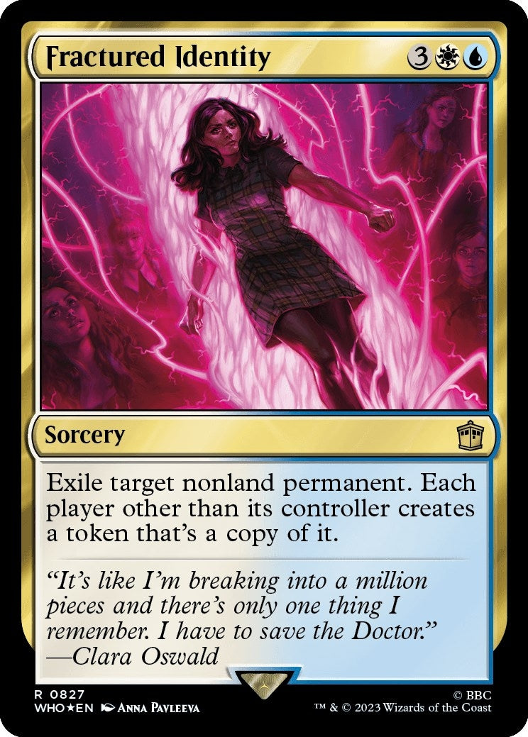 Image for Fractured Identity (Surge Foil) (827) (Universes Beyond: Doctor Who) - Magic: The Gathering