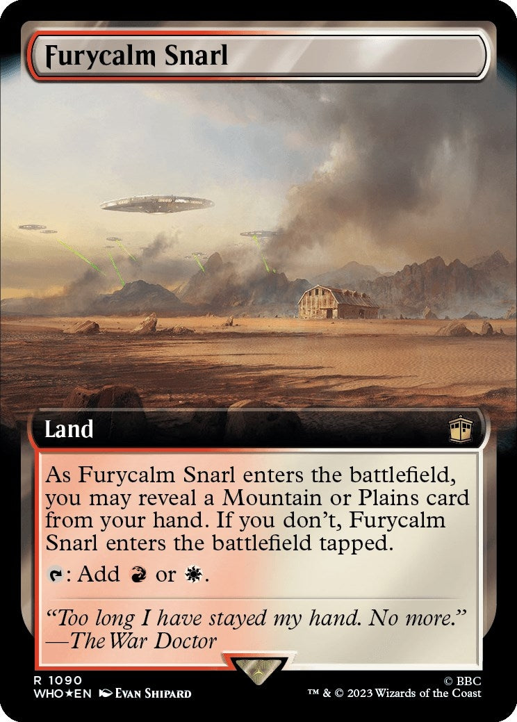 Image for Furycalm Snarl (Extended Art) (Surge Foil) (1090) (Universes Beyond: Doctor Who) - Magic: The Gathering