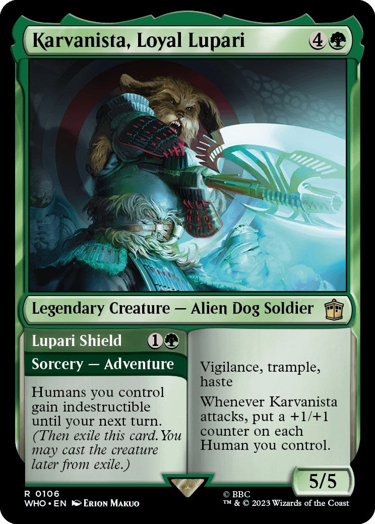 Image for Karvanista, Loyal Lupari (106) (Universes Beyond: Doctor Who) - Magic: The Gathering