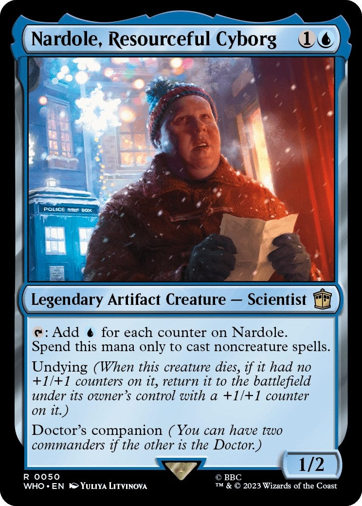 Image for Nardole, Resourceful Cyborg (50) (Universes Beyond: Doctor Who) - Magic: The Gathering