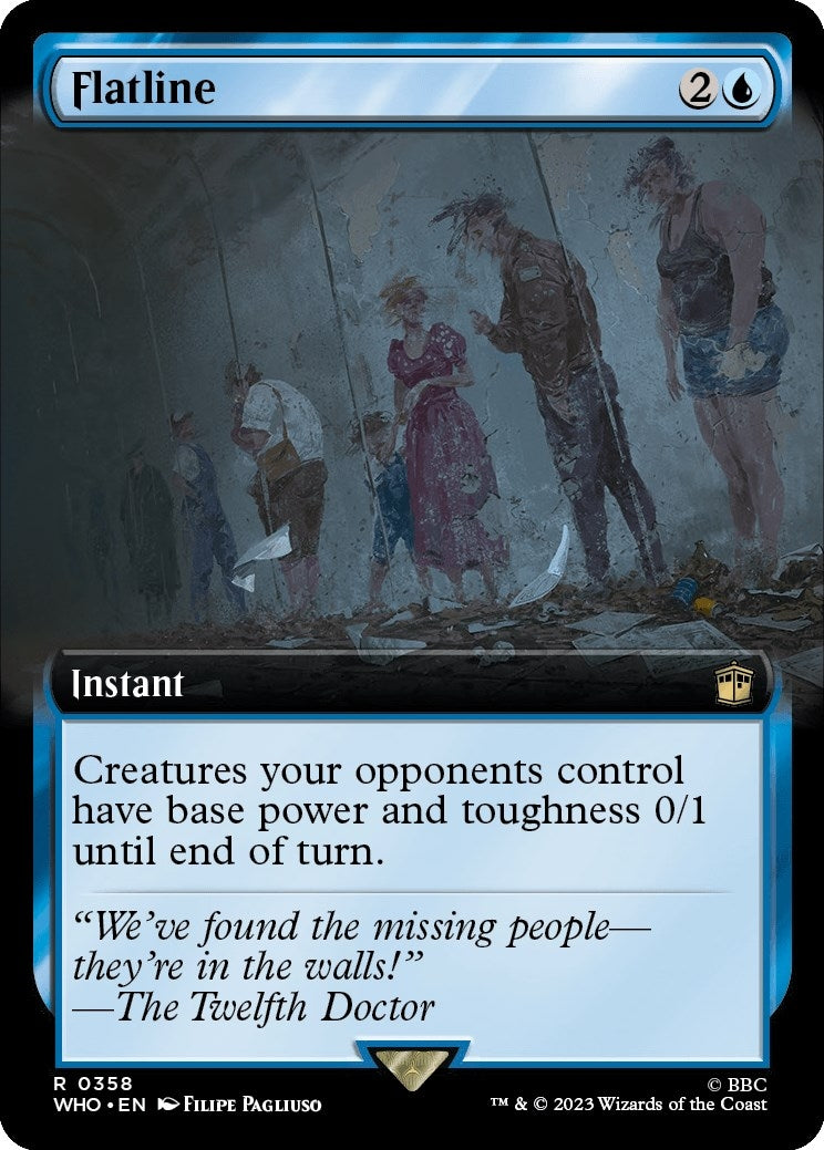 Image for Flatline (Extended Art) (358) (Universes Beyond: Doctor Who) - Magic: The Gathering