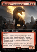 Image for Flaming Tyrannosaurus (Extended Art) (385) (Universes Beyond: Doctor Who) - Magic: The Gathering