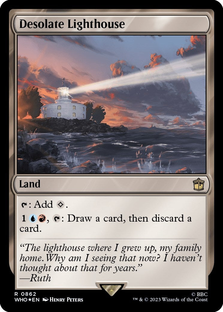 Image for Desolate Lighthouse (Surge Foil) (862) (Universes Beyond: Doctor Who) - Magic: The Gathering