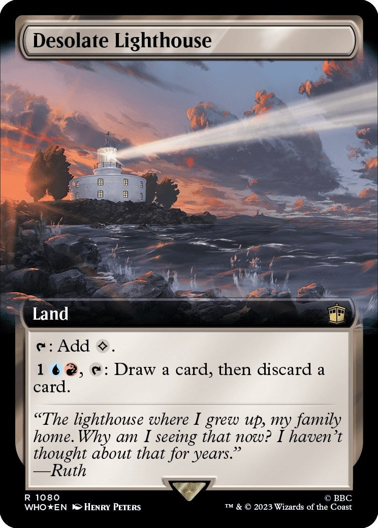 Image for Desolate Lighthouse (Extended Art) (Surge Foil) (1080) (Universes Beyond: Doctor Who) - Magic: The Gathering