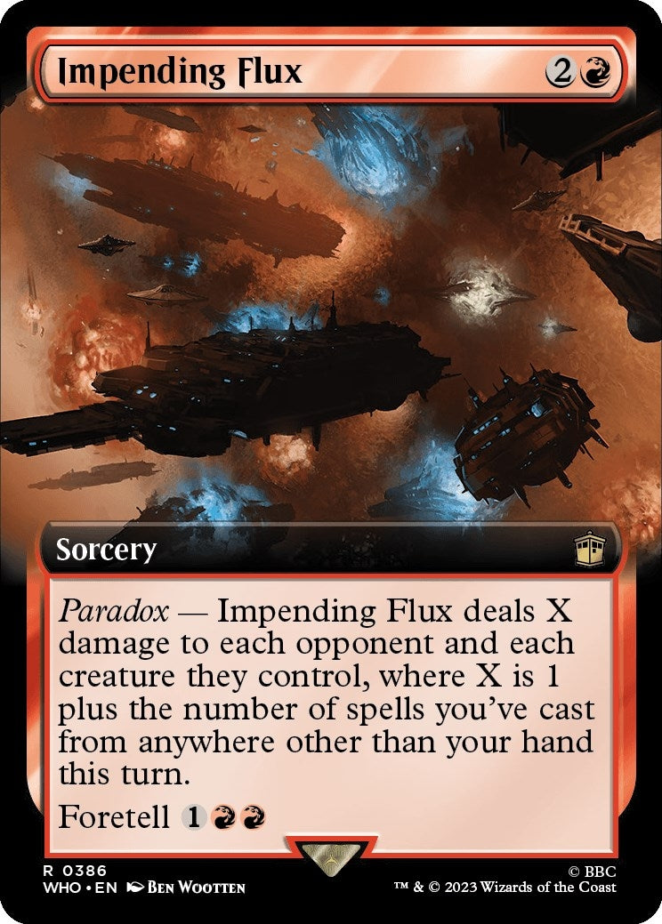 Image for Impending Flux (Extended Art) (386) (Universes Beyond: Doctor Who) - Magic: The Gathering