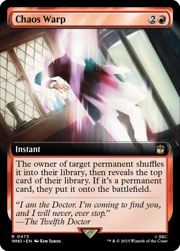 Image for Chaos Warp (Extended Art) (473) (Universes Beyond: Doctor Who) - Magic: The Gathering