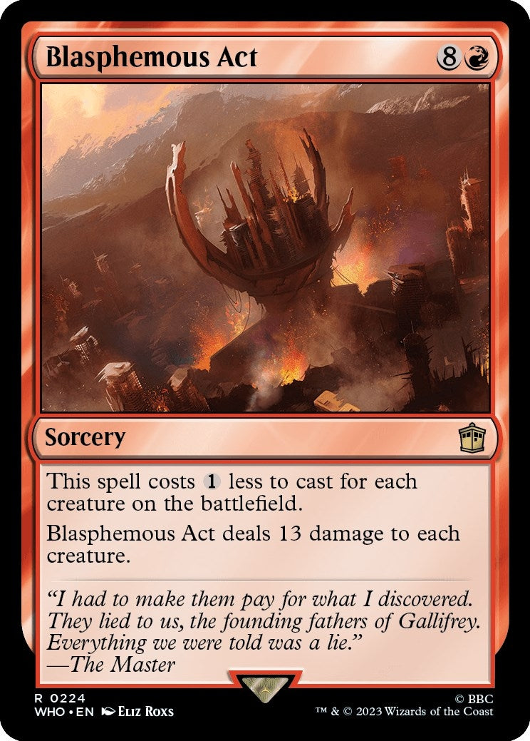 Image for Blasphemous Act (224) (Universes Beyond: Doctor Who) - Magic: The Gathering