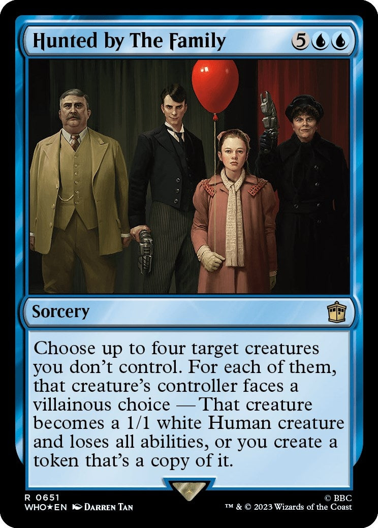 Image for Hunted by The Family (Surge Foil) (651) (Universes Beyond: Doctor Who) - Magic: The Gathering