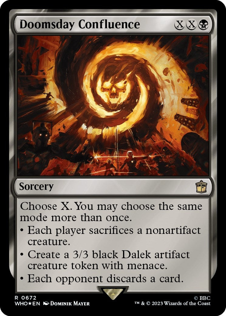 Image for Doomsday Confluence (Surge Foil) (672) (Universes Beyond: Doctor Who) - Magic: The Gathering