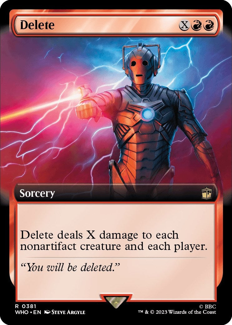 Image for Delete (Extended Art) (381) (Universes Beyond: Doctor Who) - Magic: The Gathering