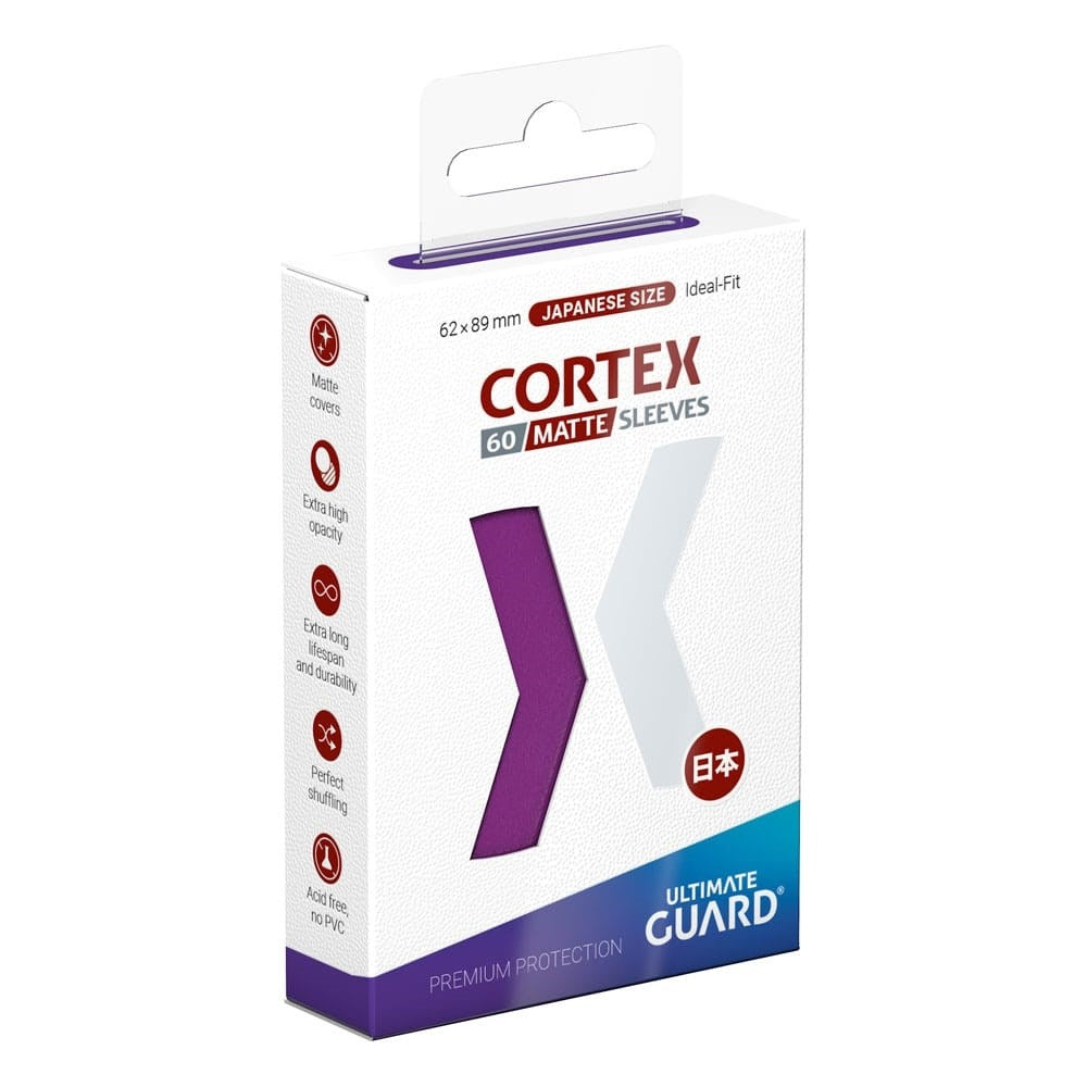 Image for Ultimate Guard Cortex Sleeves Japanese Size Matte - Purple (60-Pack) - Card Sleeves