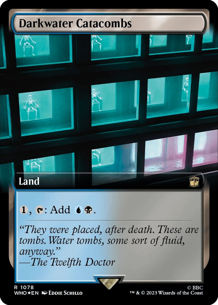 Image for Darkwater Catacombs (Extended Art) (Surge Foil) (1078) (Universes Beyond: Doctor Who) - Magic: The Gathering