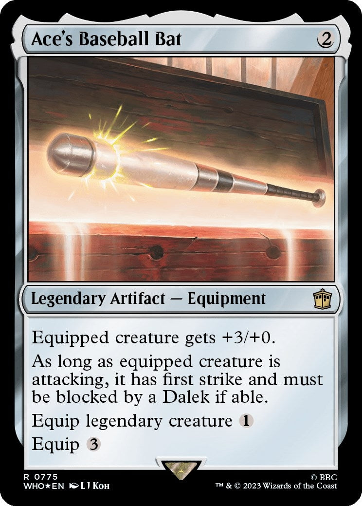 Image for Ace's Baseball Bat (Surge Foil) (775) (Universes Beyond: Doctor Who) - Magic: The Gathering