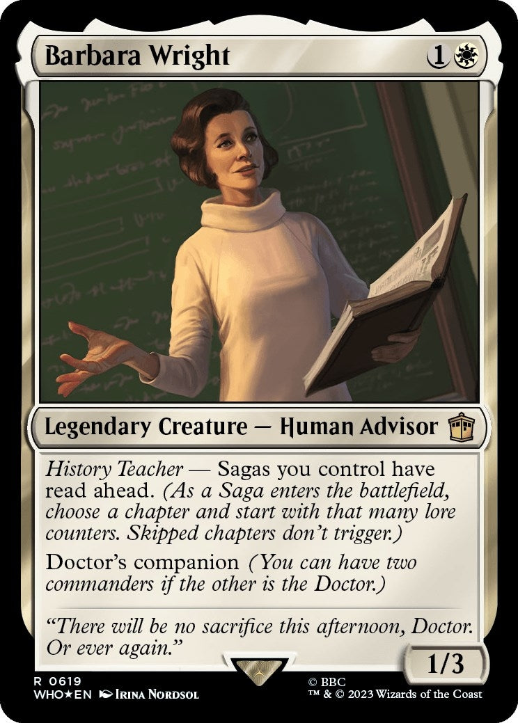 Image for Barbara Wright (Surge Foil) (619) (Universes Beyond: Doctor Who) - Magic: The Gathering