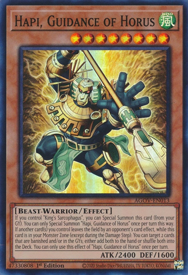 Image for Hapi, Guidance of Horus (AGOV-EN013) (AGOV) - YuGiOh