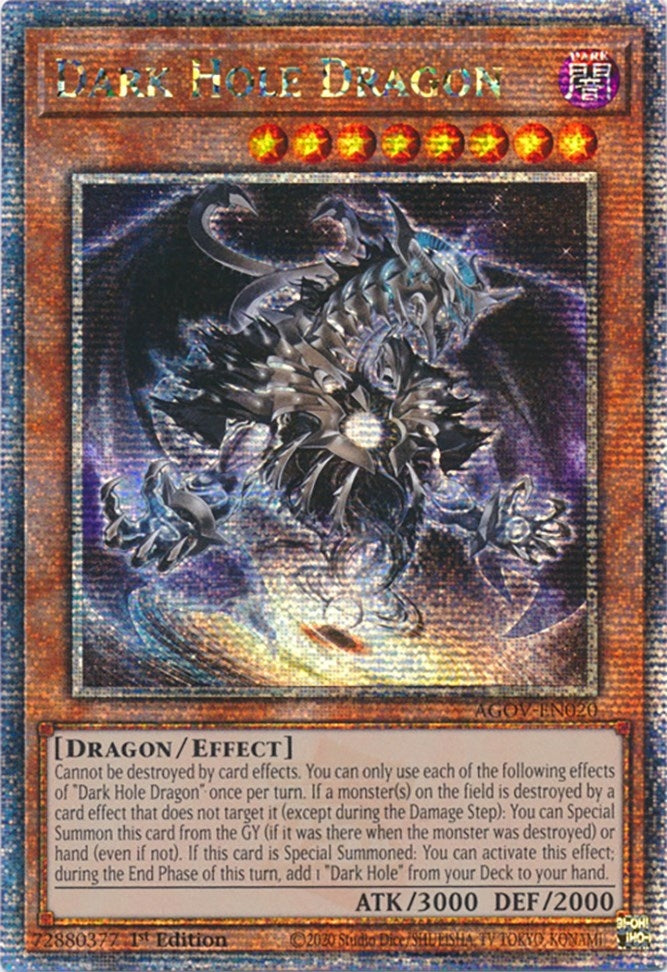 Image for Dark Hole Dragon (Quarter Century Secret Rare) (AGOV-EN020) (AGOV) - YuGiOh