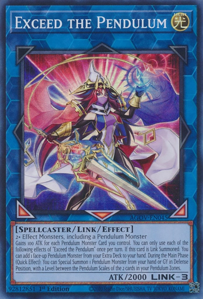 Image for Exceed the Pendulum (AGOV-EN045) (AGOV) - YuGiOh