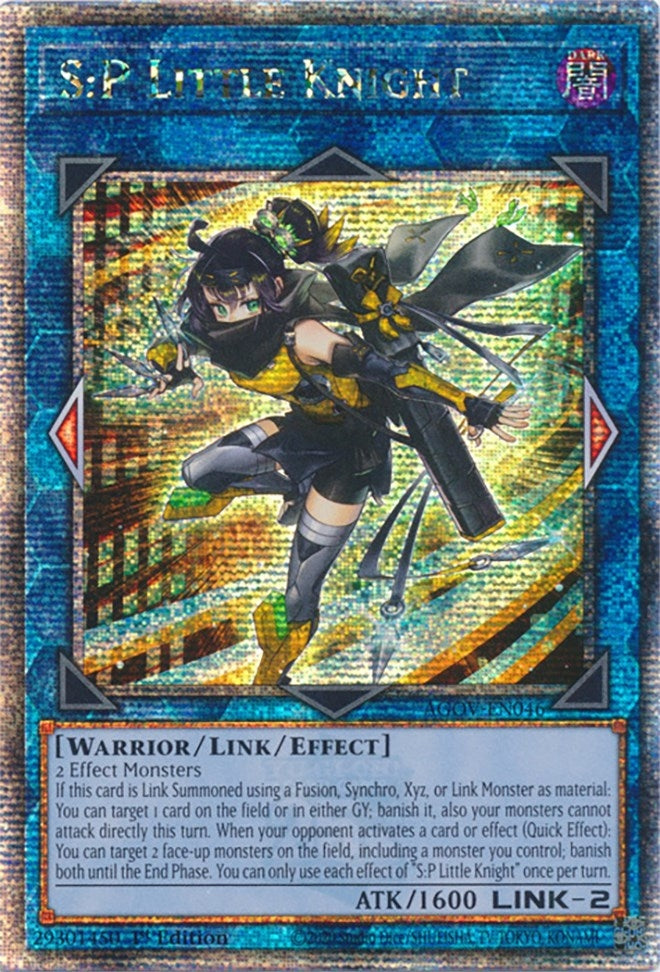 Image for S:P Little Knight (Quarter Century Secret Rare) (AGOV-EN046) (AGOV) - YuGiOh