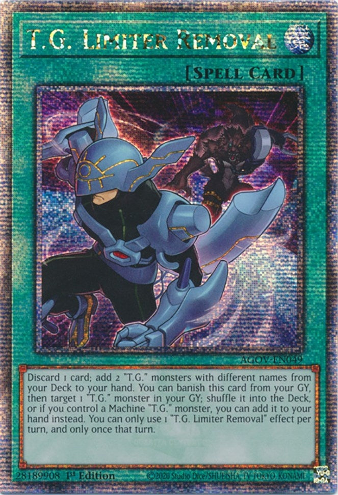 Image for T.G. Limiter Removal (Quarter Century Secret Rare) (AGOV-EN049) (AGOV) - YuGiOh