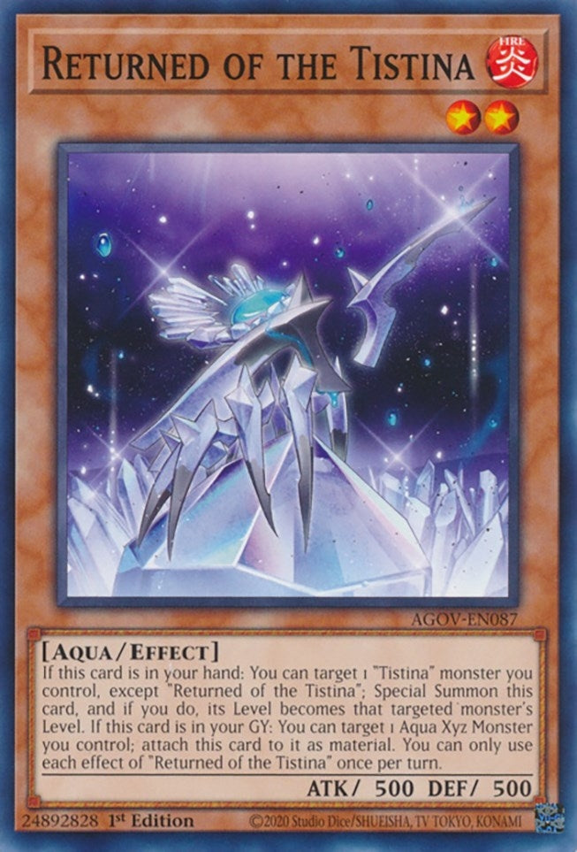 Image for Returned of the Tistina (AGOV-EN087) (AGOV) - YuGiOh