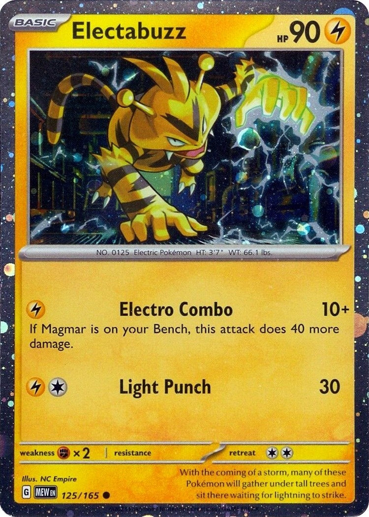 Image for Electabuzz - 125/165 (Cosmos Holo) (125/165) (MCAP) - Pokemon