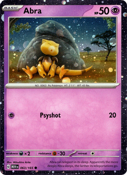 Image for Abra - 063/165 (Cosmos Holo) (063/165) (MCAP) - Pokemon