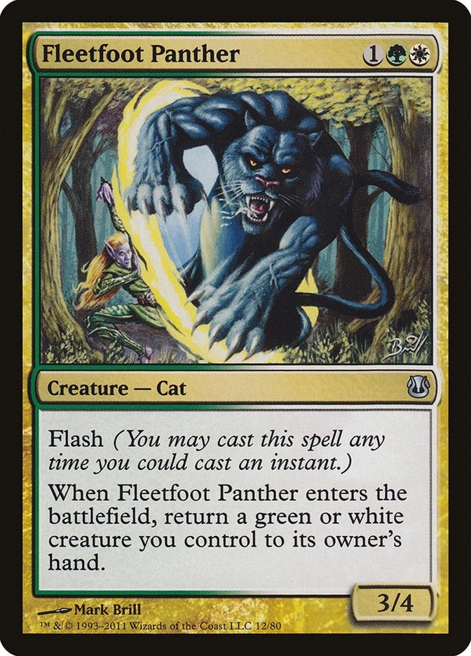 Image for Fleetfoot Panther (12) (Ajani vs. Nicol Bolas) - Magic: The Gathering