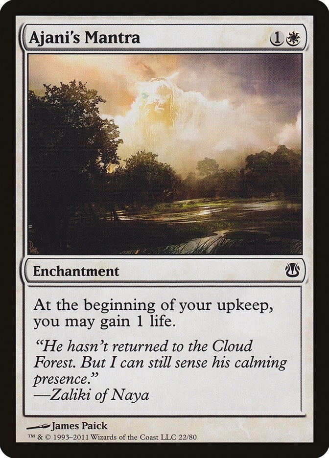 Image for Ajani's Mantra (22) (Ajani vs. Nicol Bolas) - Magic: The Gathering